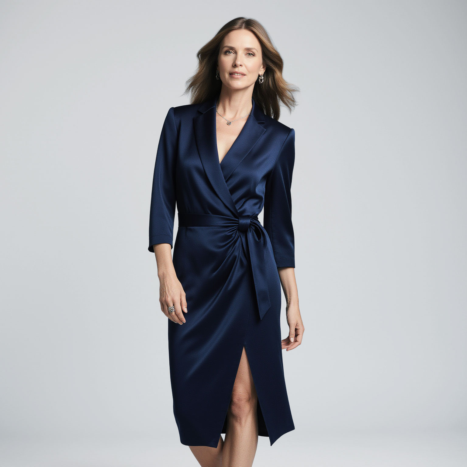 Elegant designer dress professionally cared for by Sudsies Dry Cleaning in Aventura