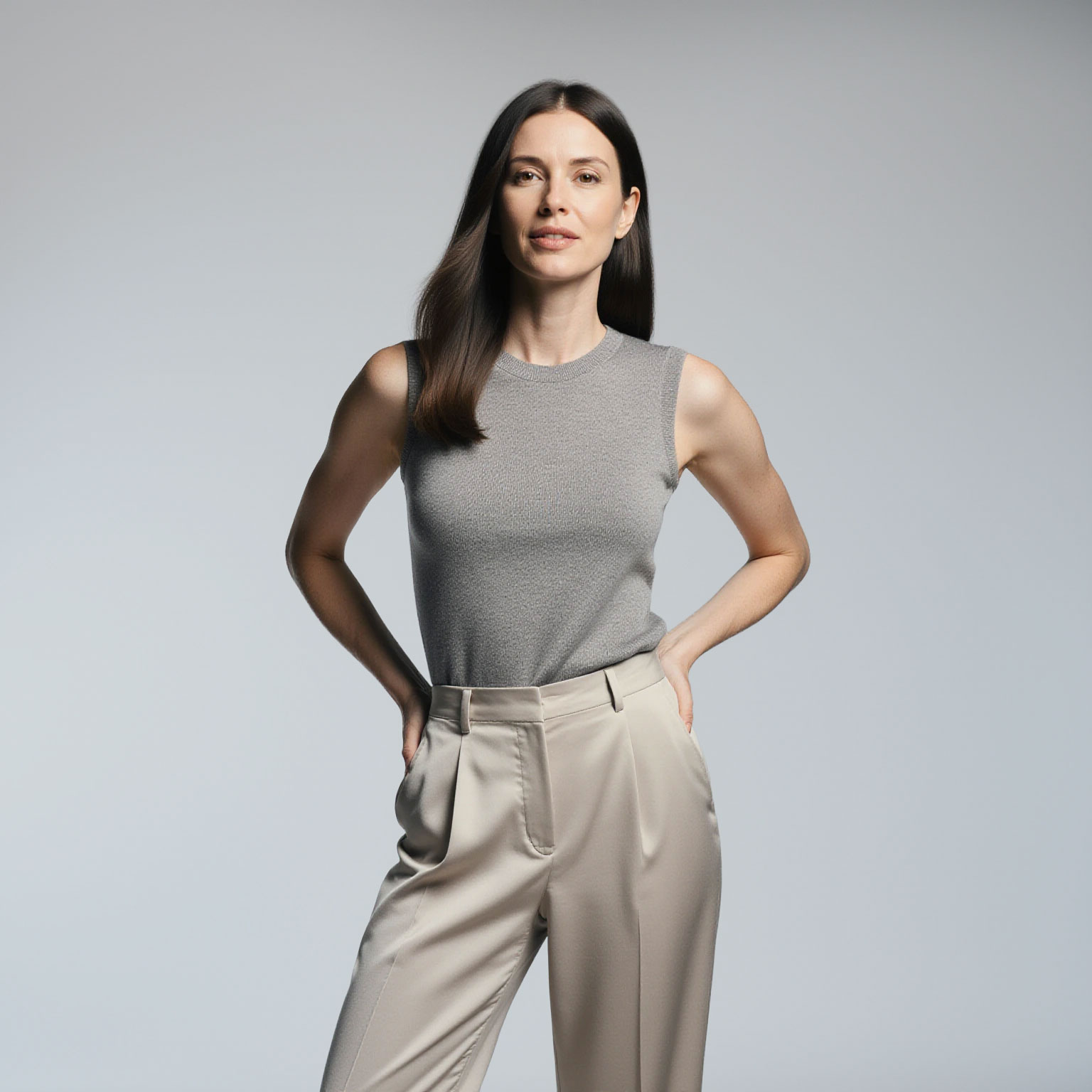 Luxury women’s tailored outfit professionally cleaned by Sudsies Dry Cleaning near Sunny Isles