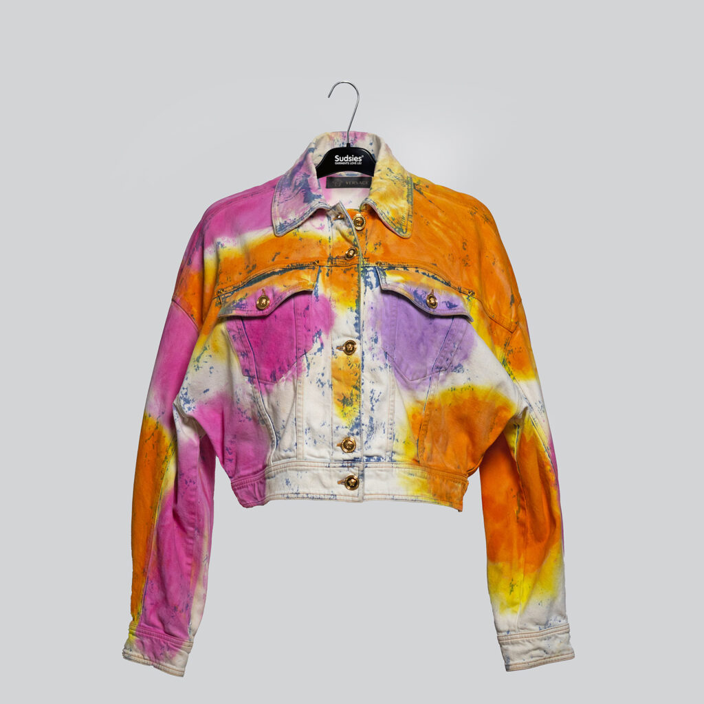 Versace couture jacket cared for by Sudsies Dry Cleaning